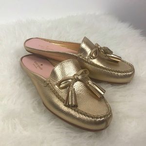 Kate Spade Gold Leather Shoes